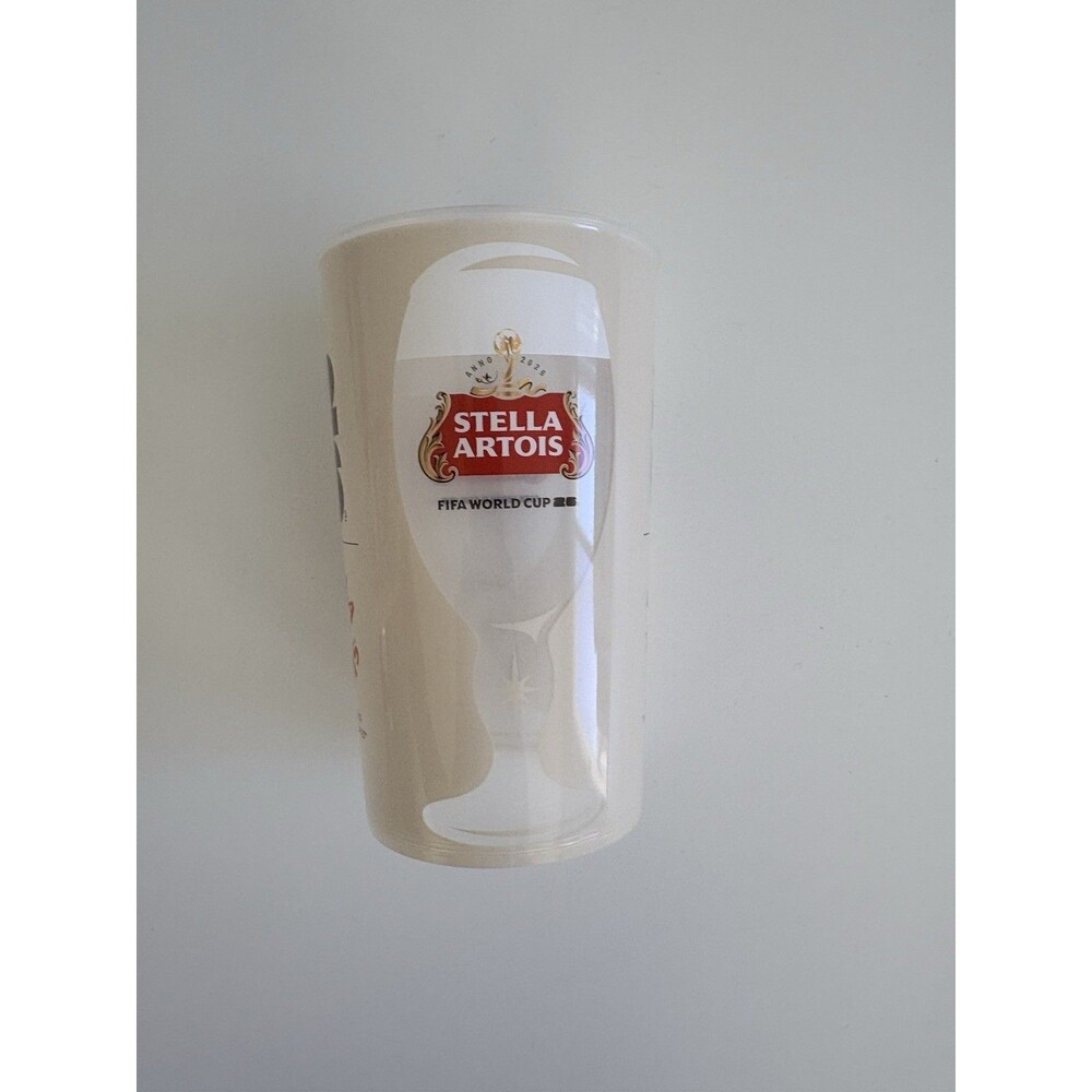 Stella Artois FIFA World Cup 2026 Clear Plastic Beer 20oz Soccer Football New